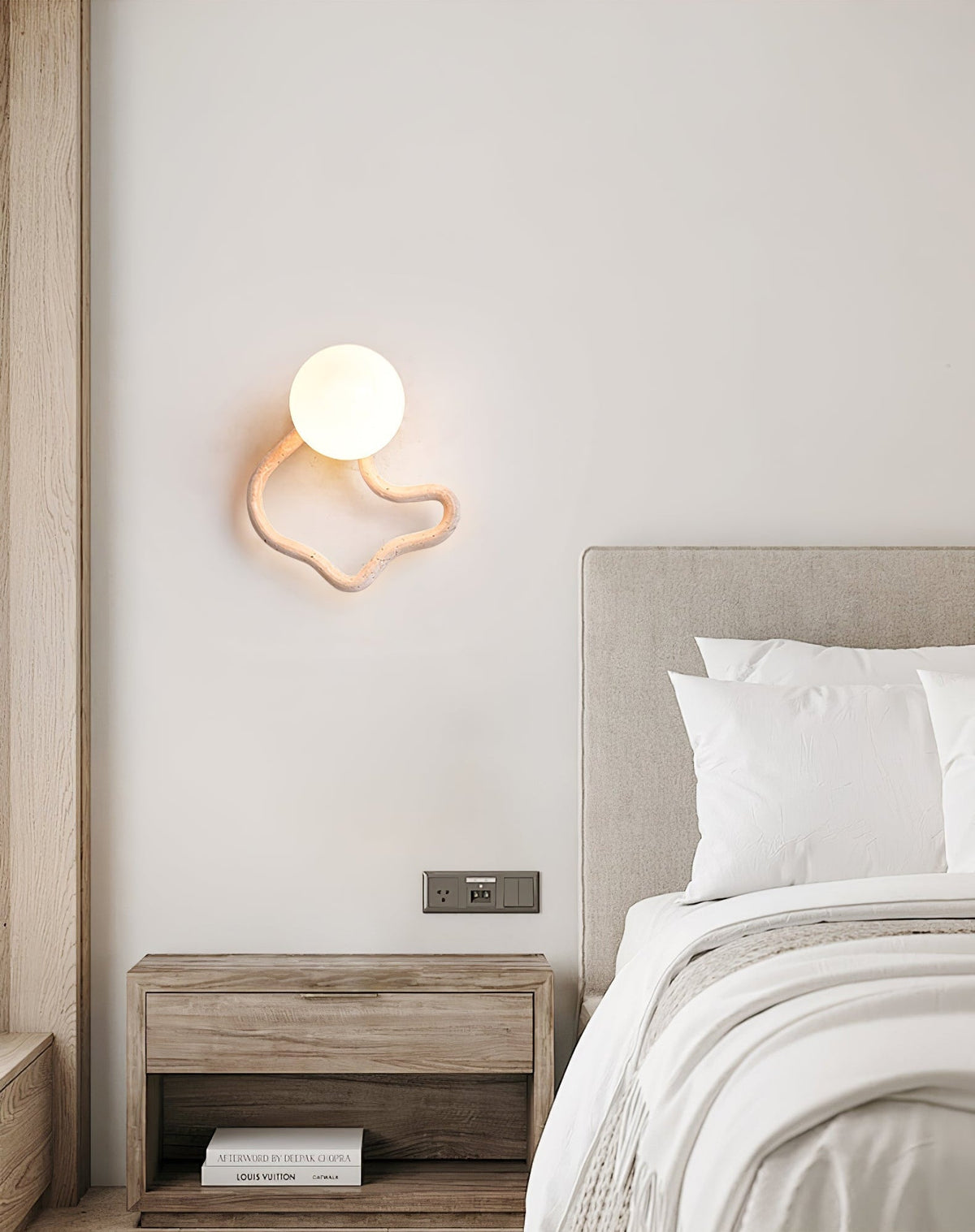 Cindor travertin wandlamp