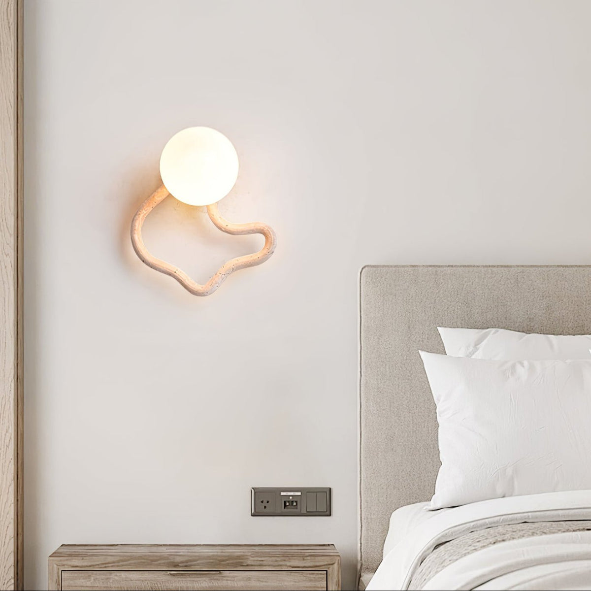 Cindor travertin wandlamp