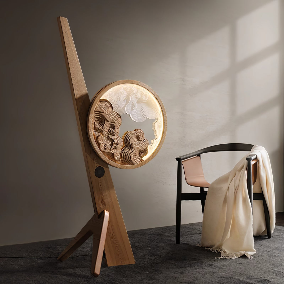 Cunoreth Rustic Houten tafellamp