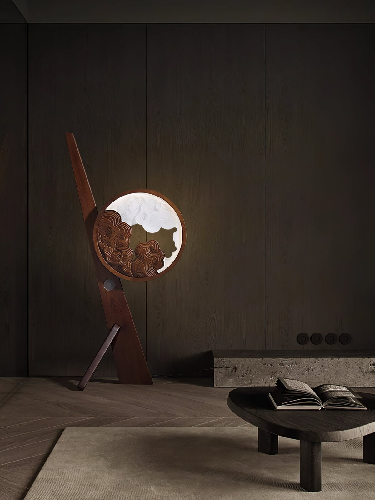 Cunoreth Rustic Houten tafellamp