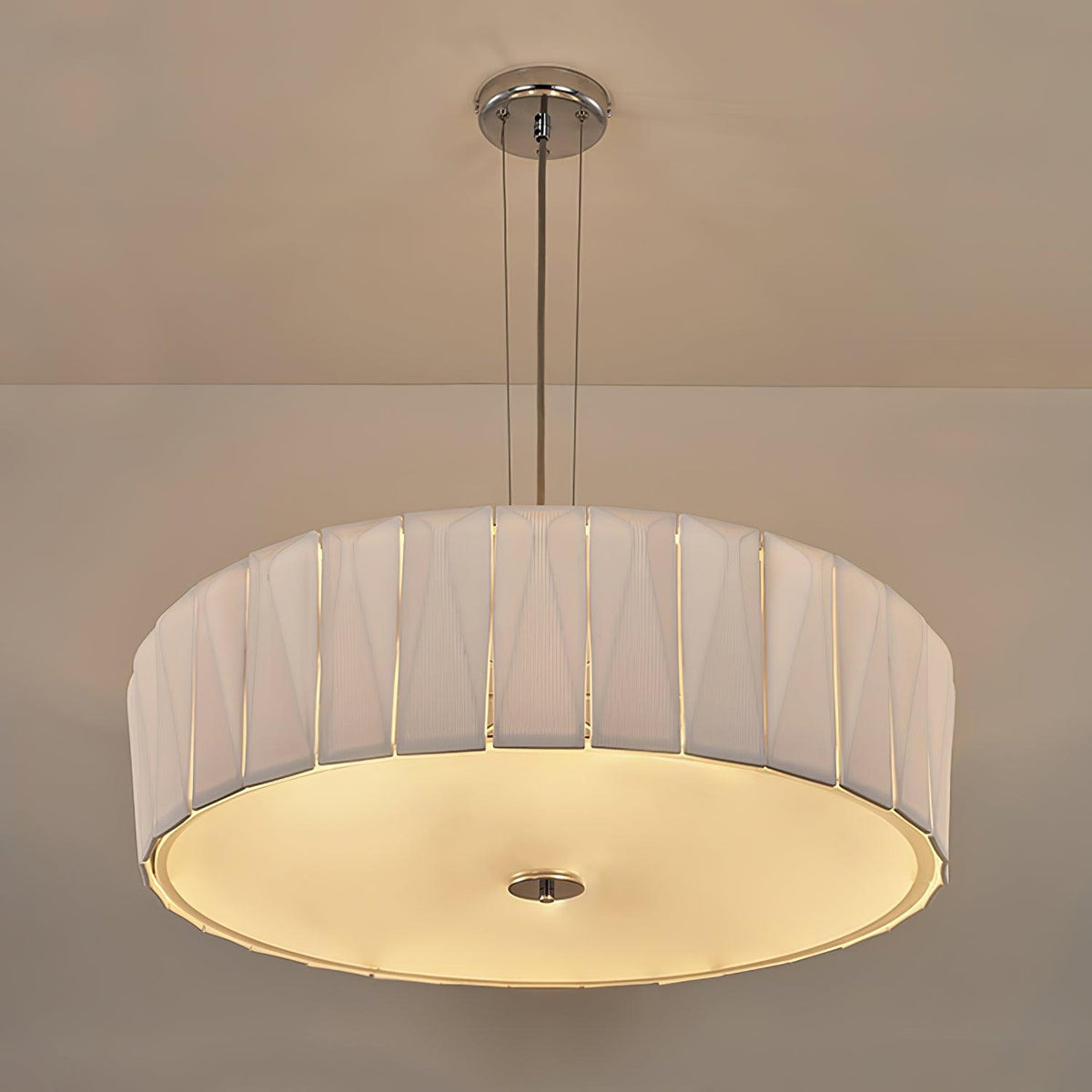 Vaeliora geribbelde keramische hanglamp