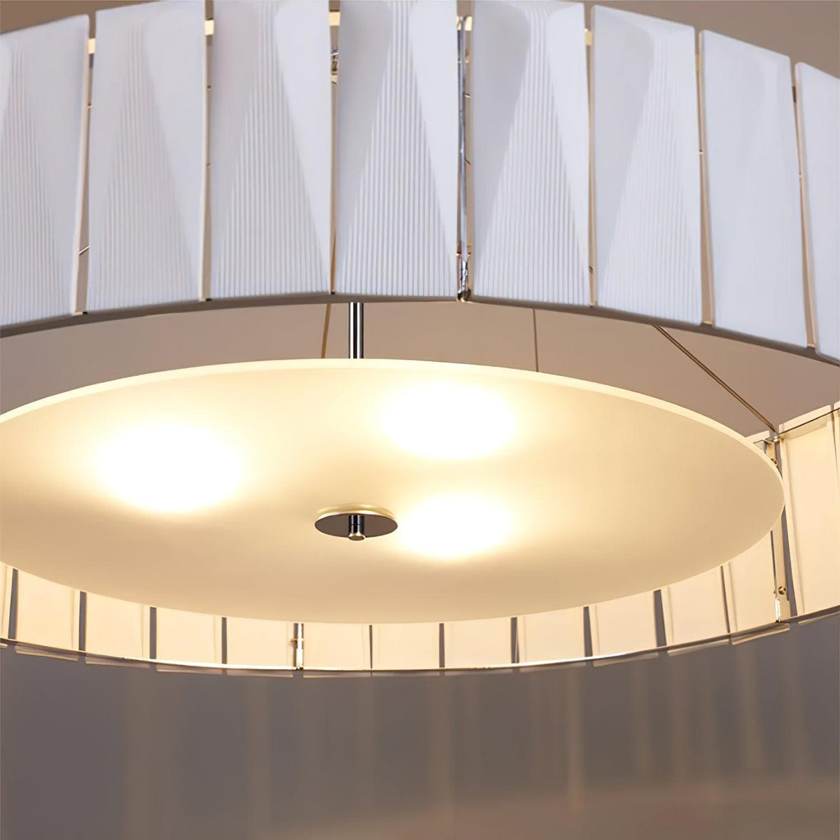 Vaeliora geribbelde keramische hanglamp