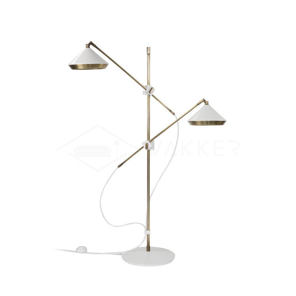 Mylirir Art Deco messing vloerlamp
