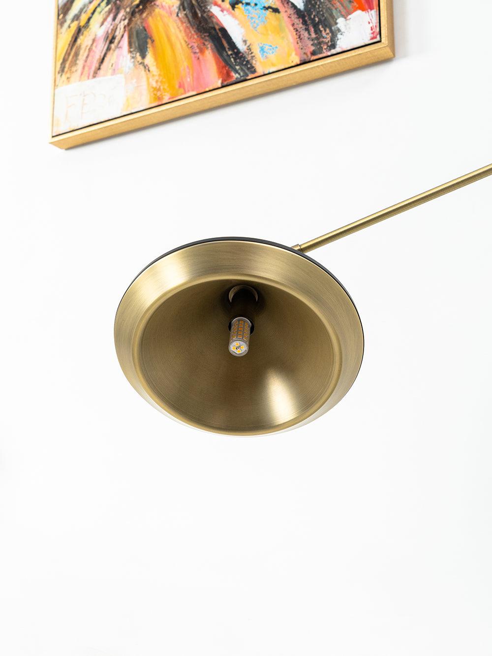 Mylirir Art Deco messing vloerlamp