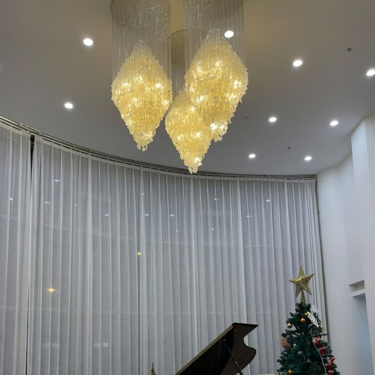 Neloza Coastal Shell Waterfall hanglamp