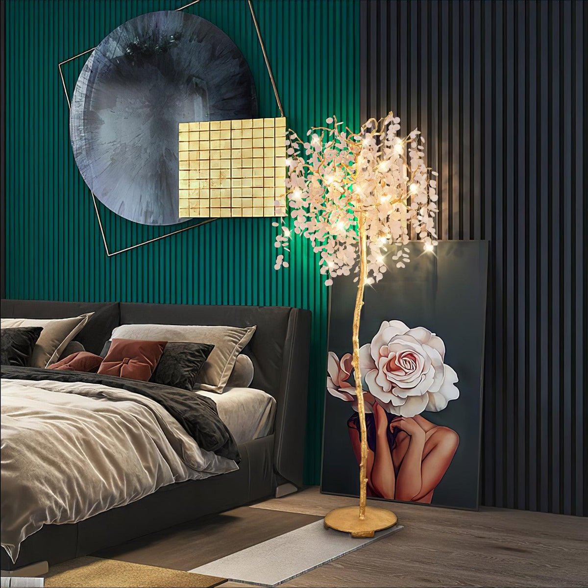 Arsorir glasboom vloerlamp