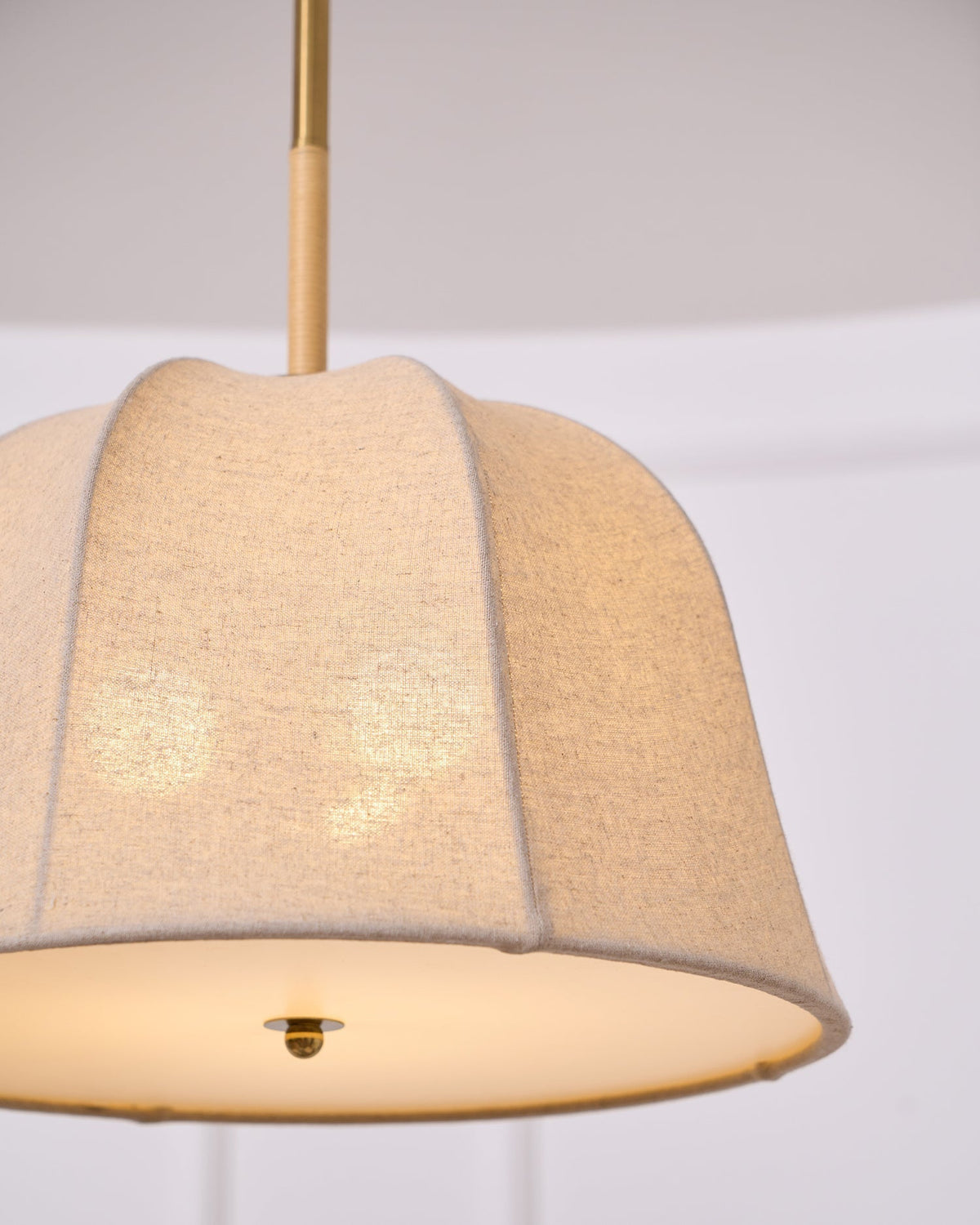 Fioalielle Vintage hanglamp van Linnen in Beige