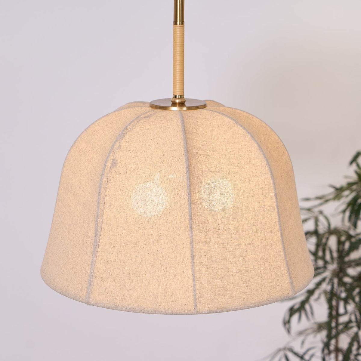 Fioalielle Vintage hanglamp van Linnen in Beige
