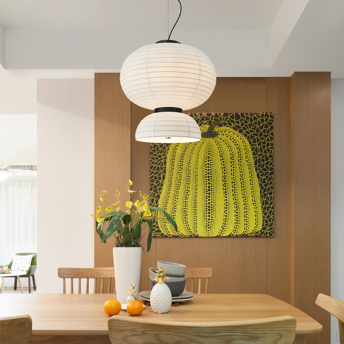 Uldoror Traditionele Kunst Moderne hanglamp van Zijde