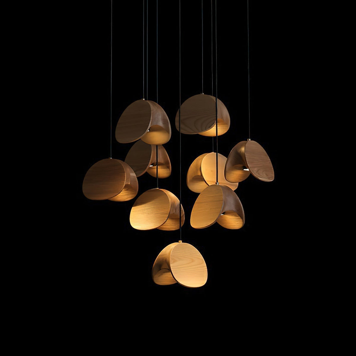 Elmiren Cluster Hout hanglamp