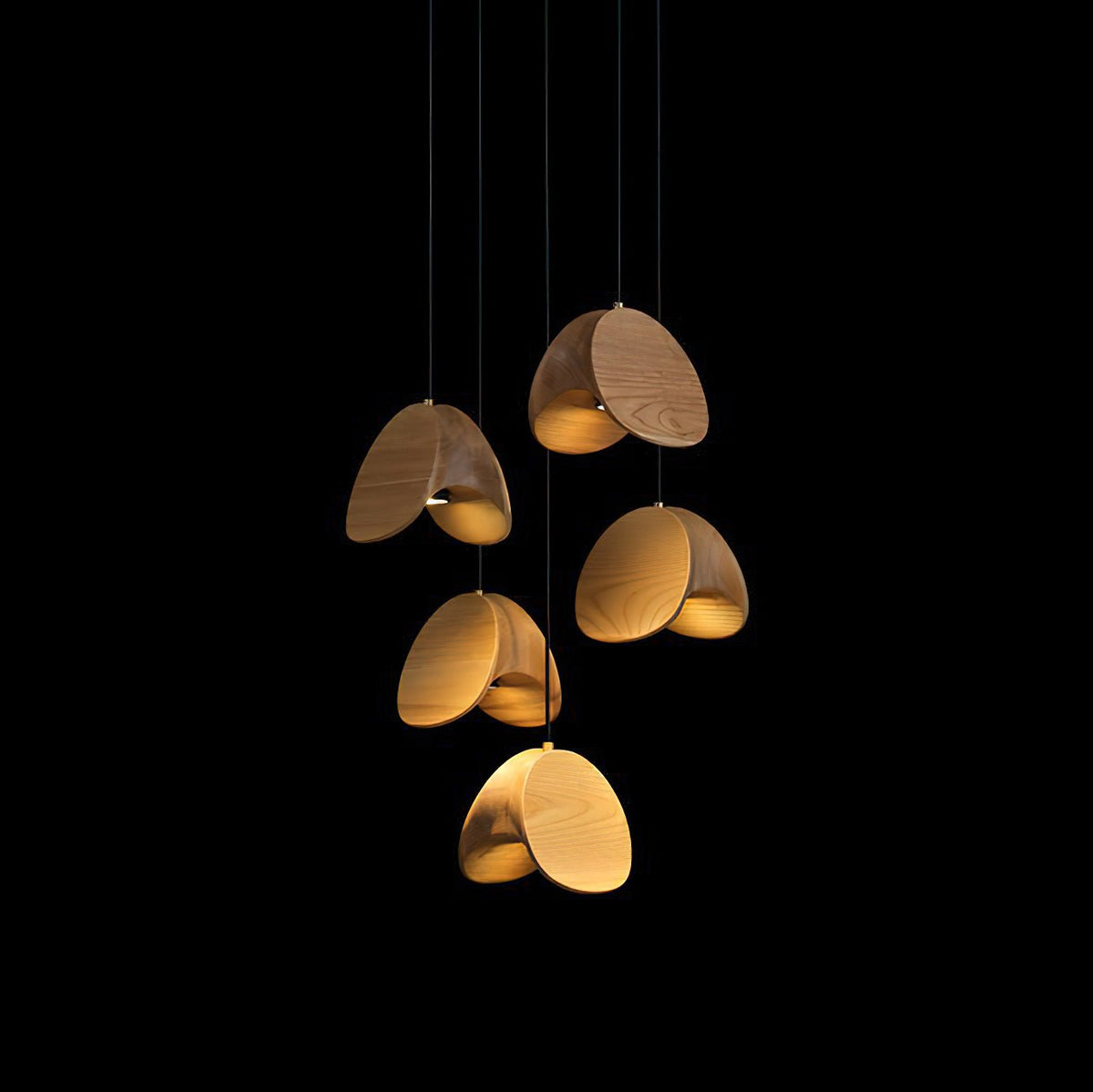 Elmiren Cluster Hout hanglamp