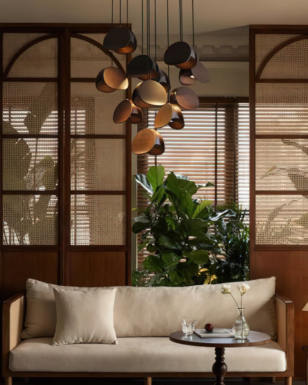 Elmiren Cluster Hout hanglamp
