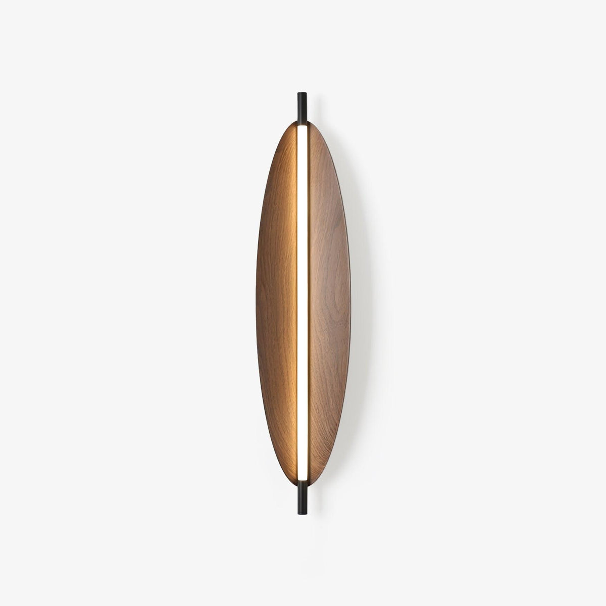 Orsoriel moderne minimalistische strakke wandlamp met walnoothout afwerking