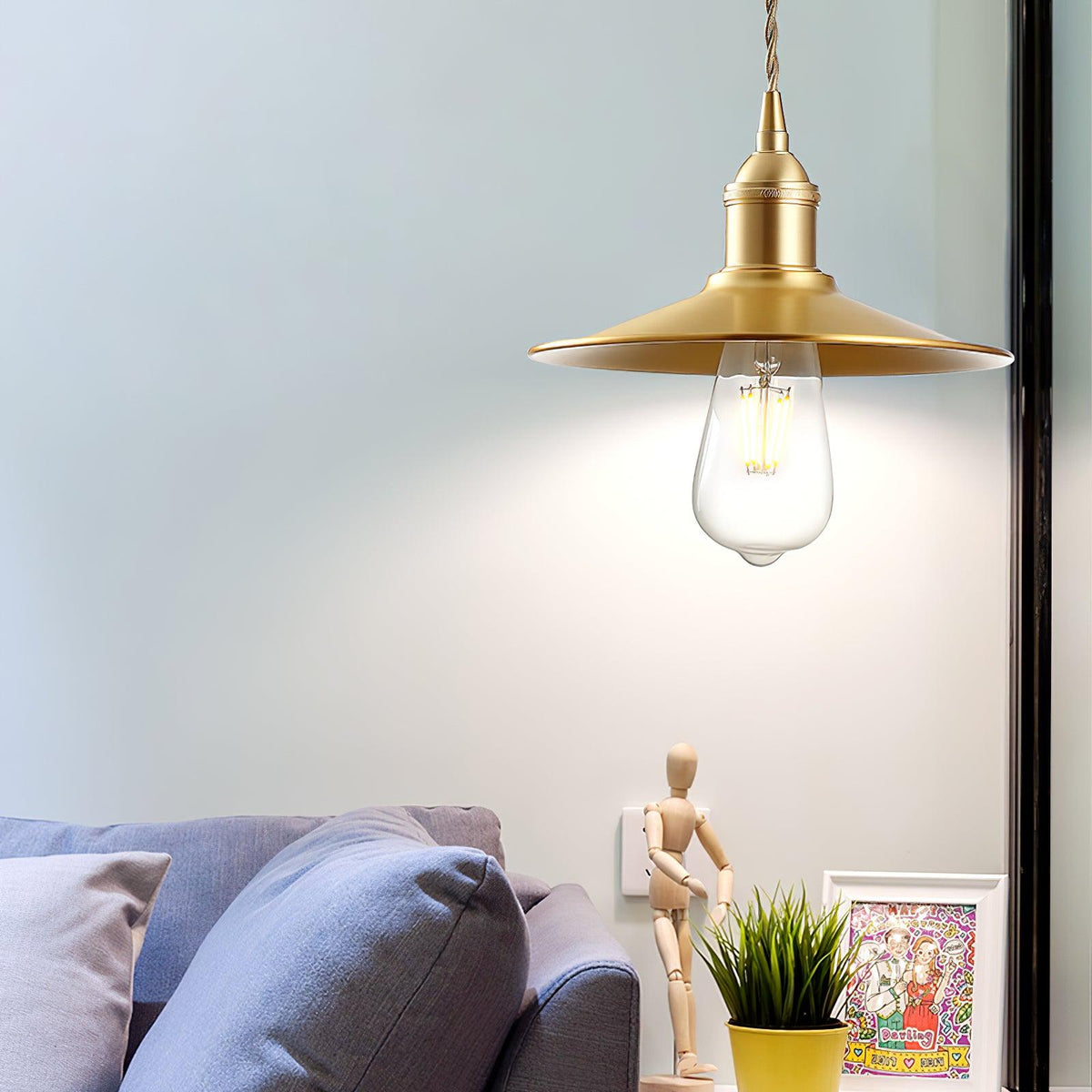 Verona hanglamp van messing