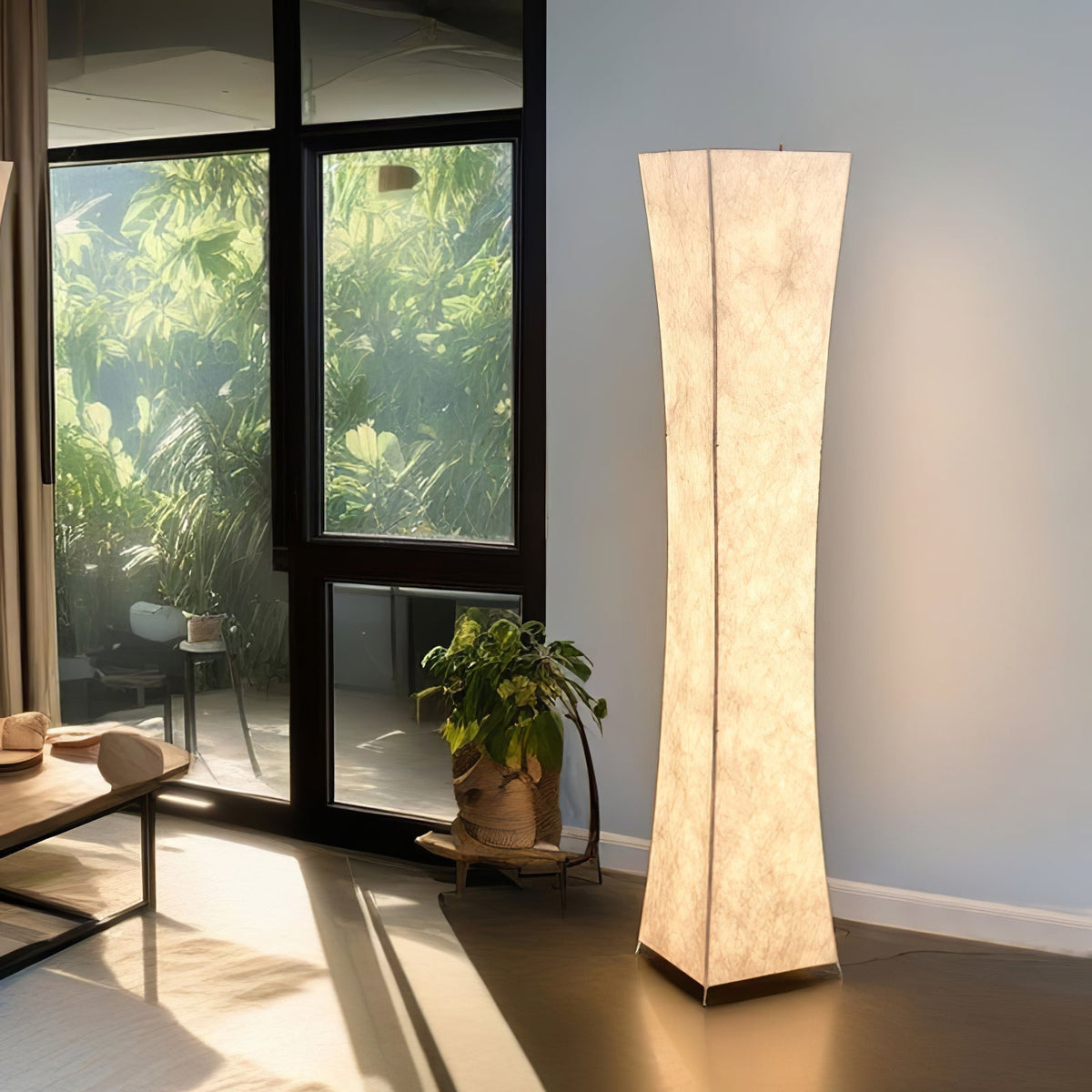 Ethereal vloerlamp met smalle taille