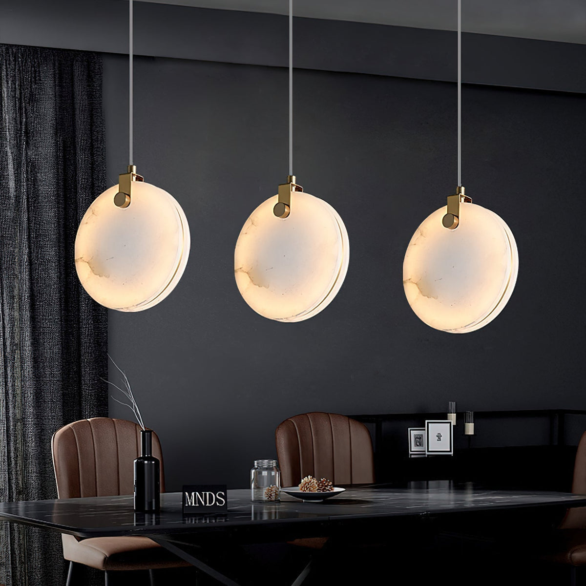 Nivaine hanglamp van albast