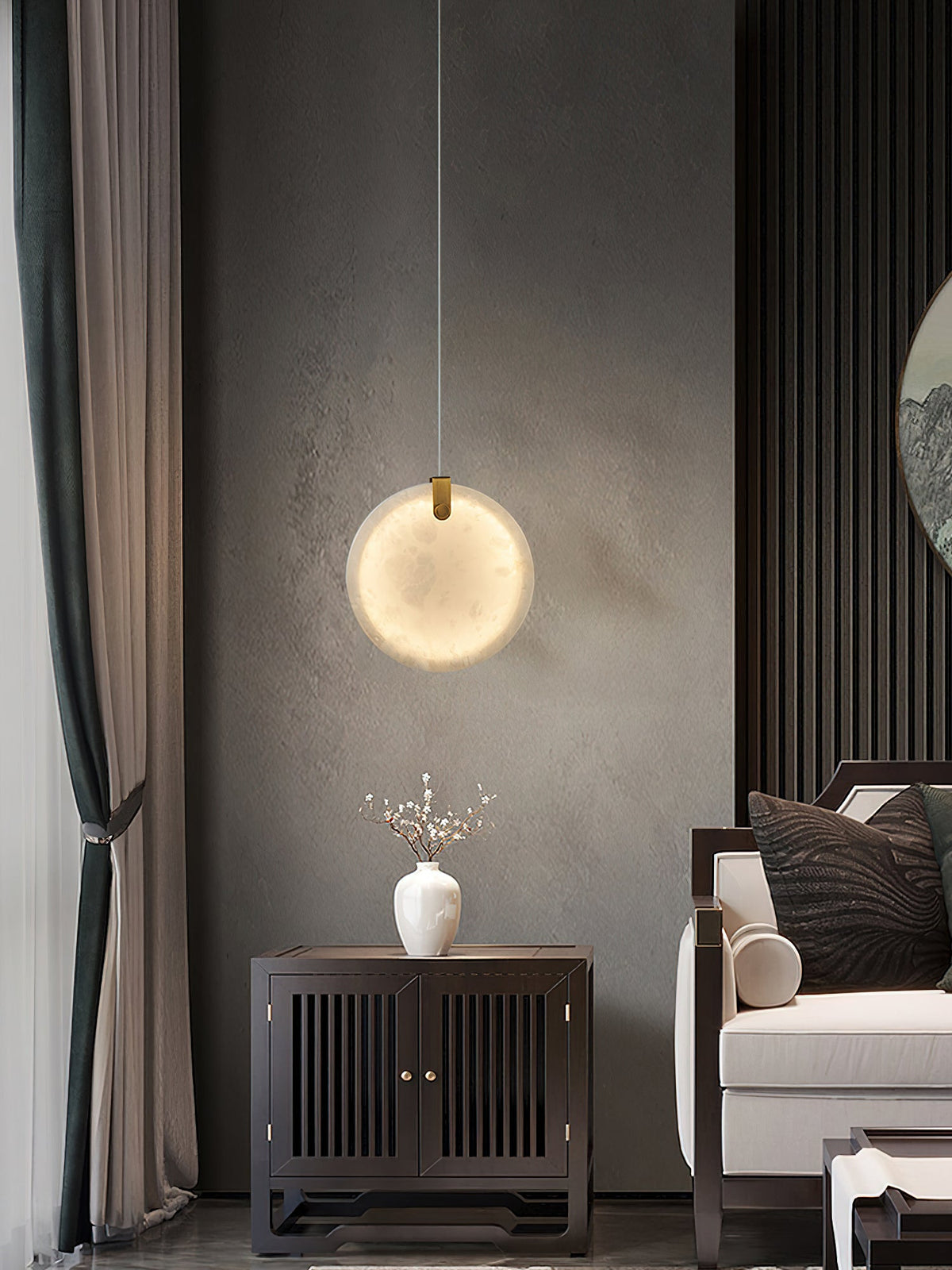 Nivaine hanglamp van albast