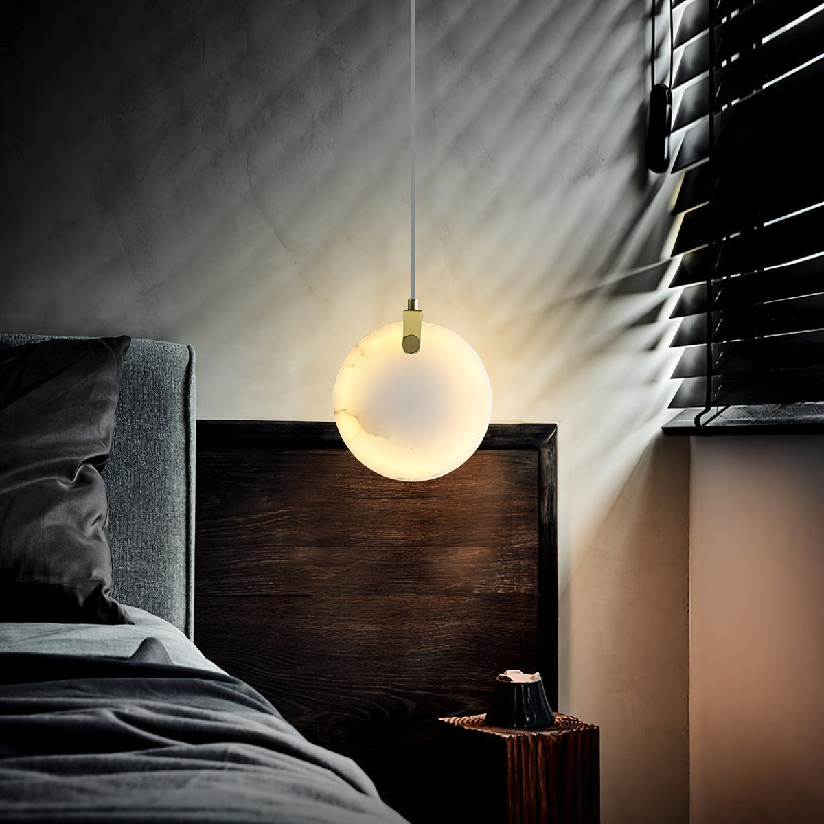 Nivaine hanglamp van albast