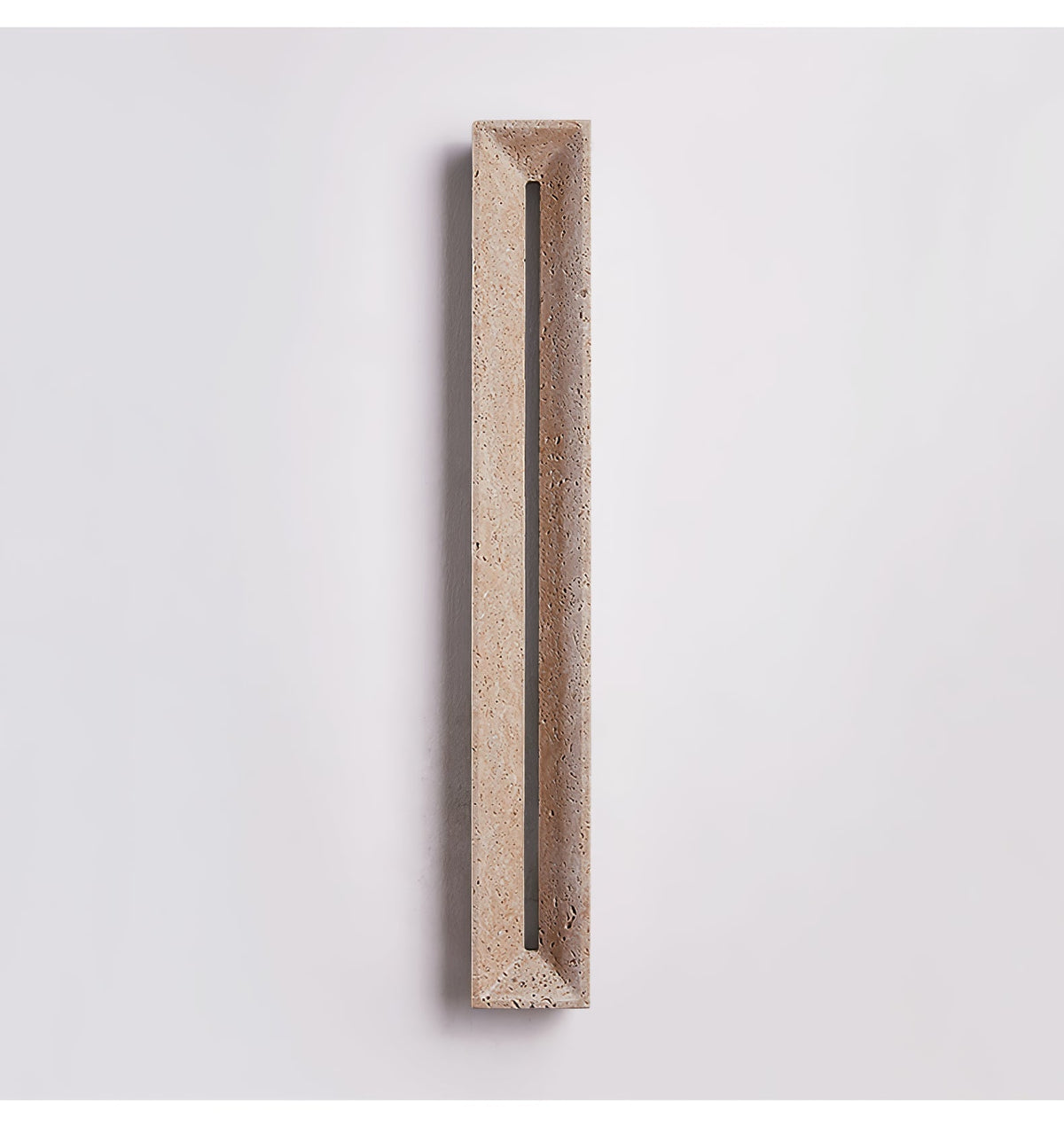 Dfi Minimalistische wandlamp van geel travertin