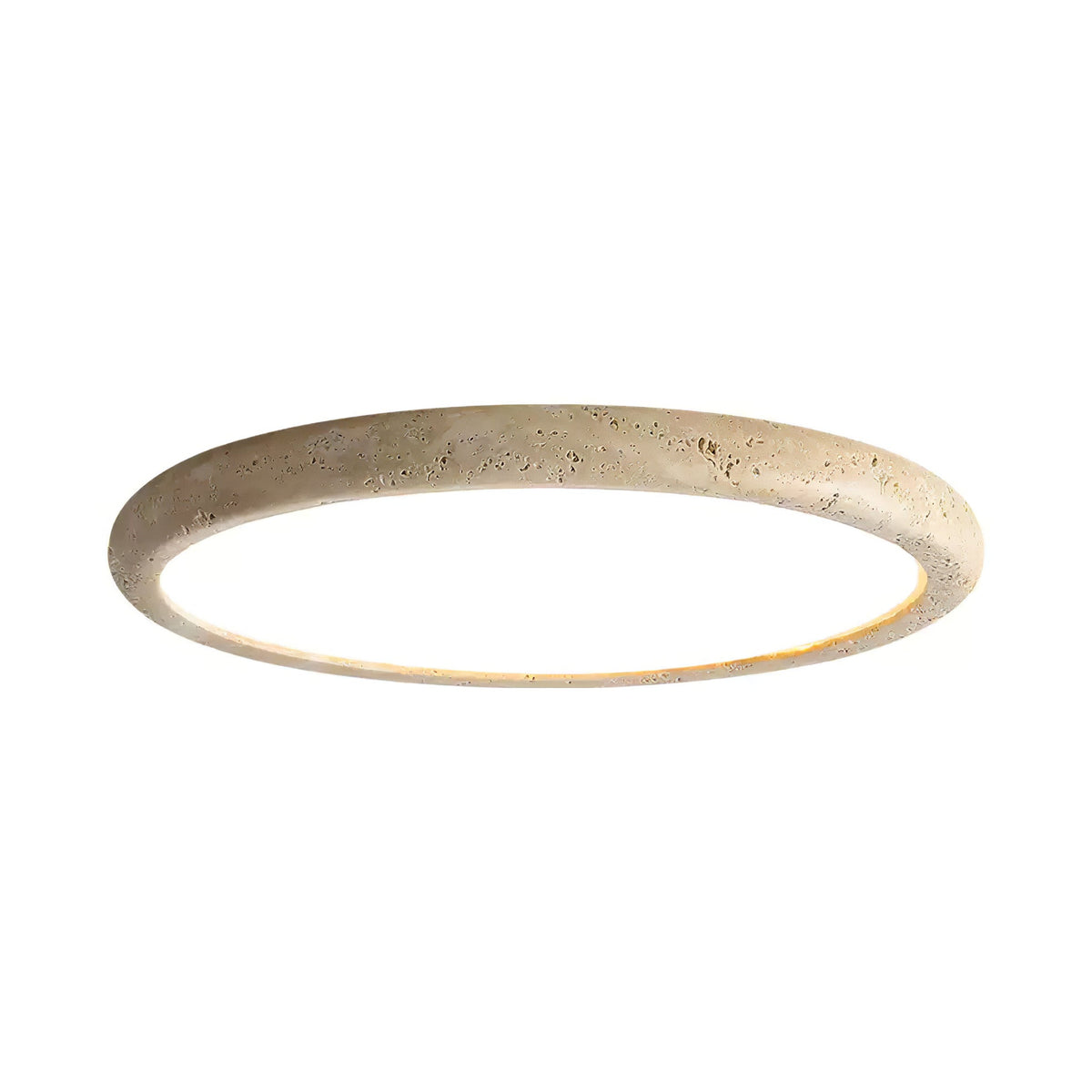 Aurrina Ring Frame Geel travertin plafondlamp