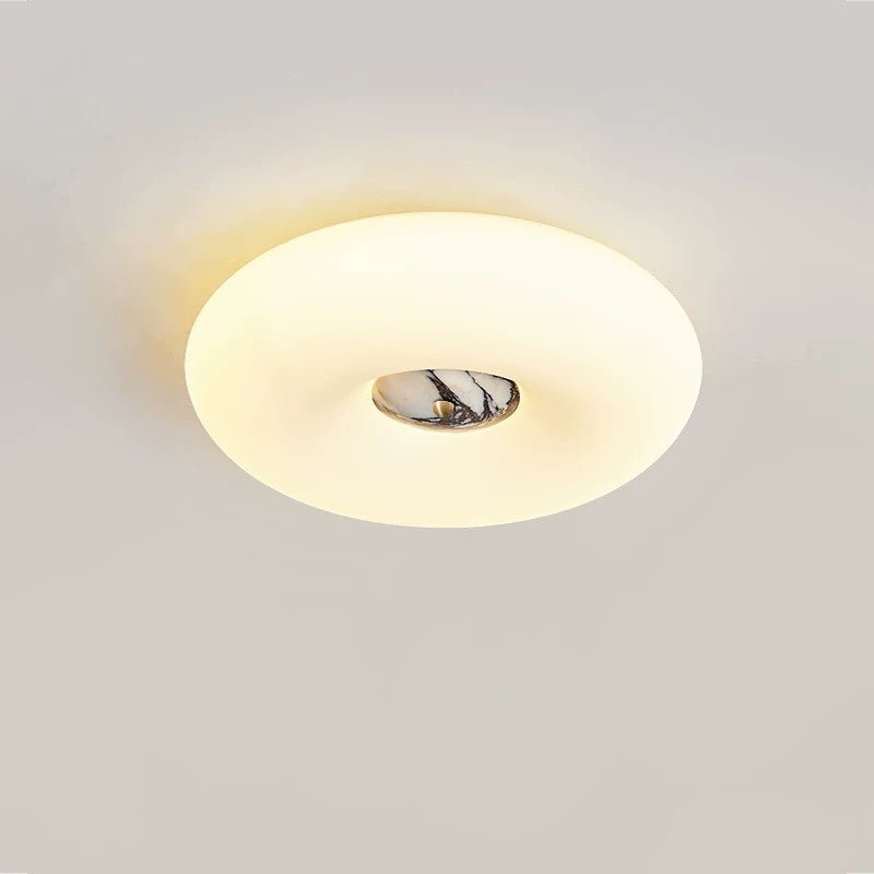 Flen Geel travertin plafondlamp