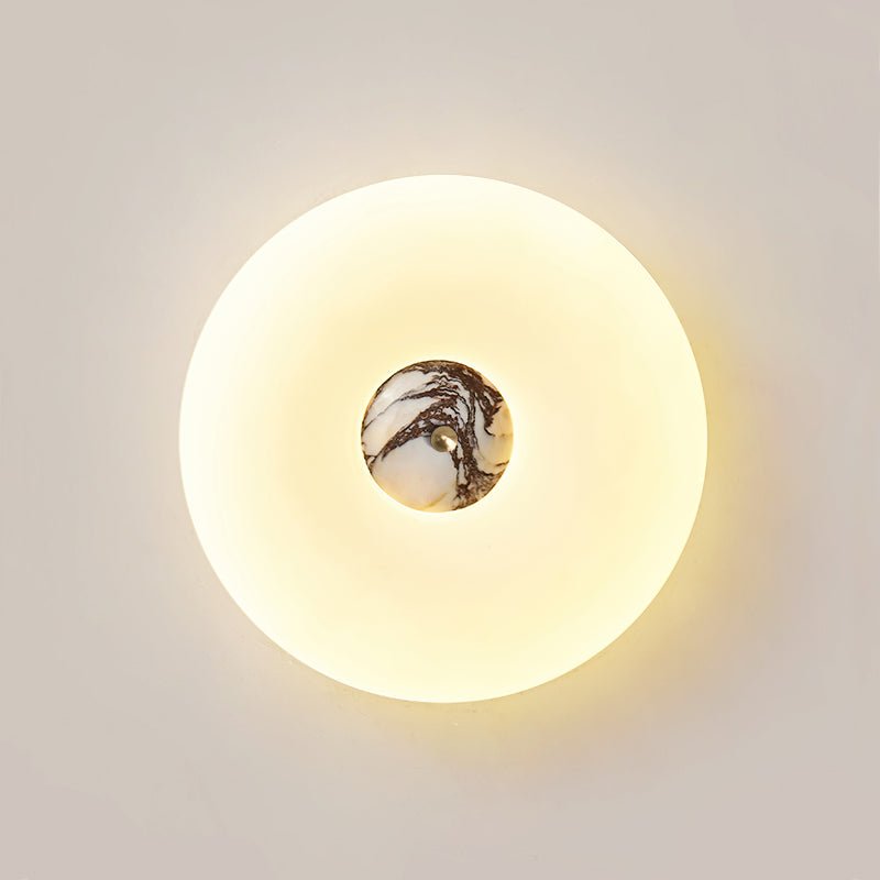 Flen Geel travertin plafondlamp