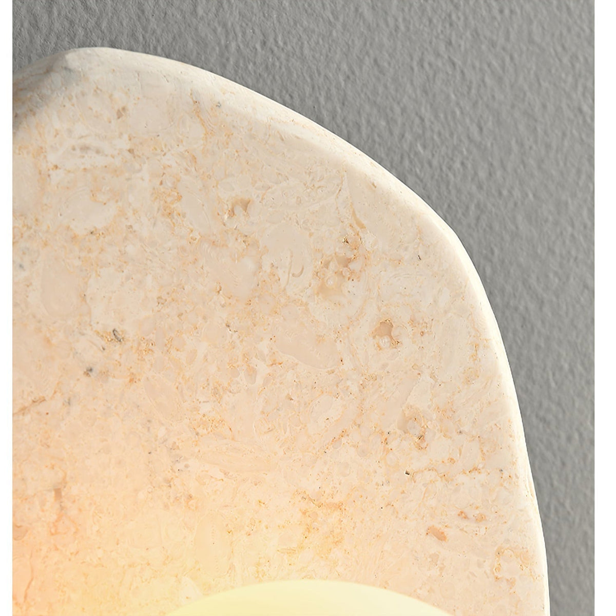 Kiezelvorm Rustiek Marmer Wandlamp