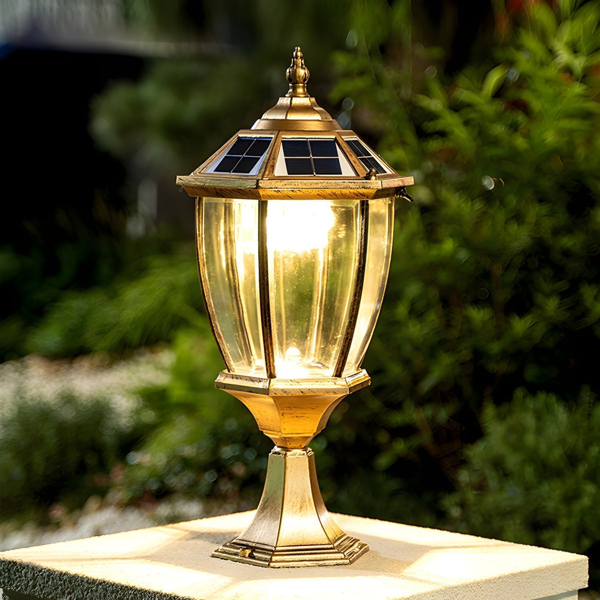 Cezoria unieke zonne-energie glas lantaarn buitenlamp