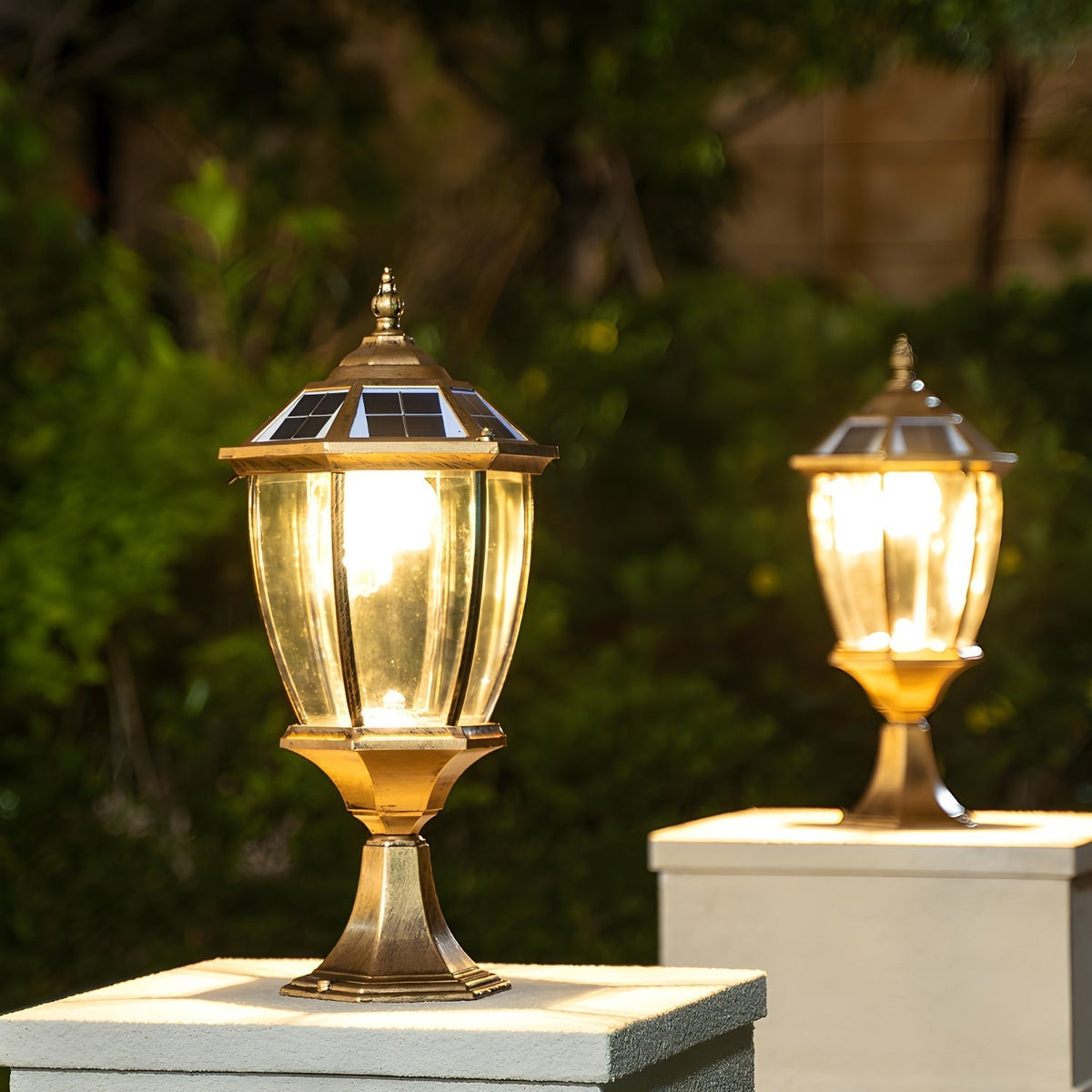 Cezoria unieke zonne-energie glas lantaarn buitenlamp