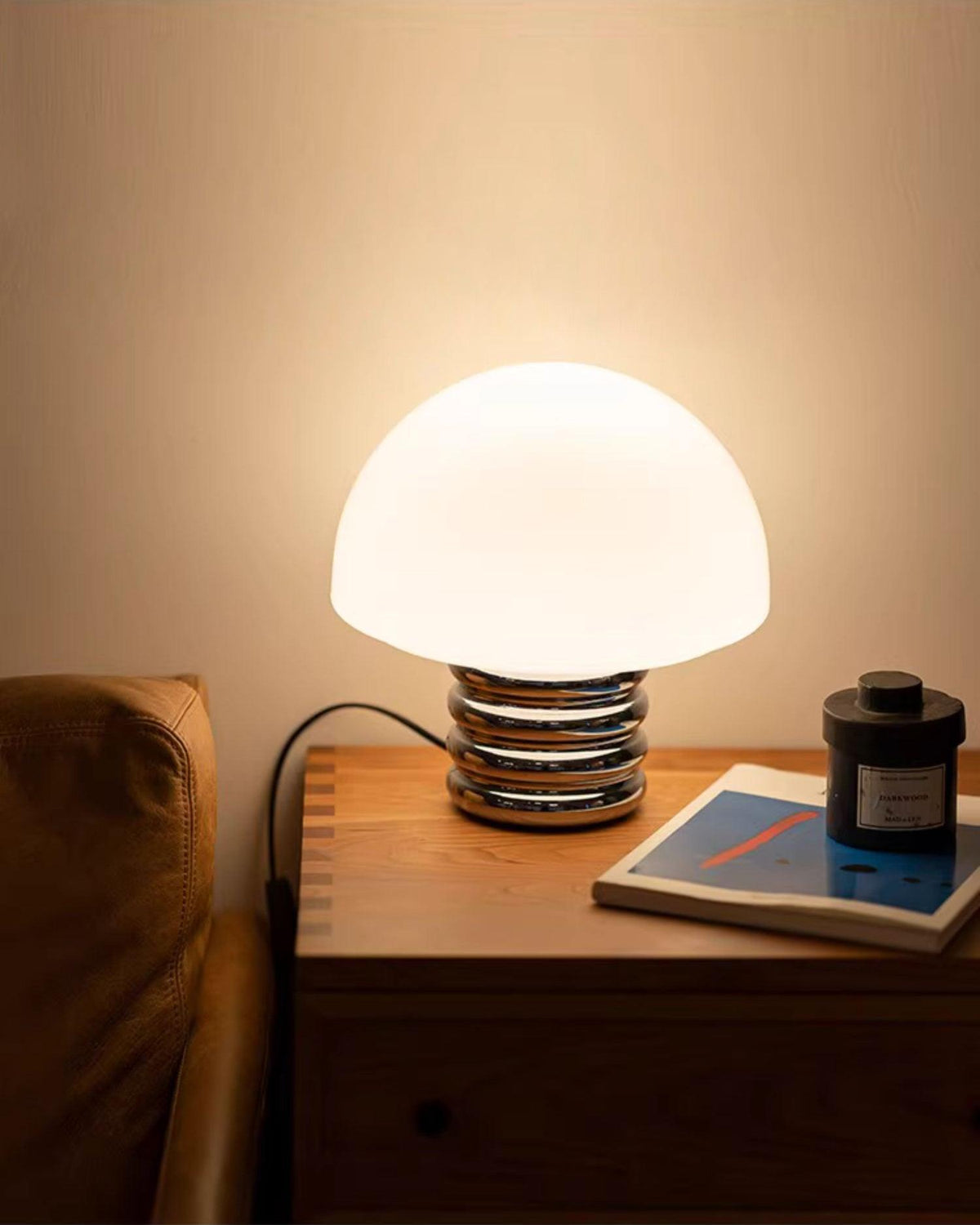 Ortvin Minimalistische glazen tafellamp