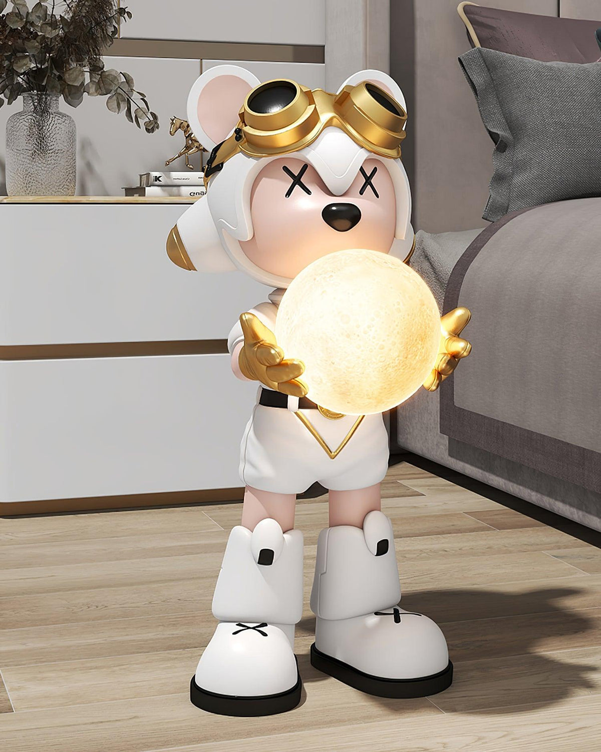 Dalo moderne vloerlamp van hars