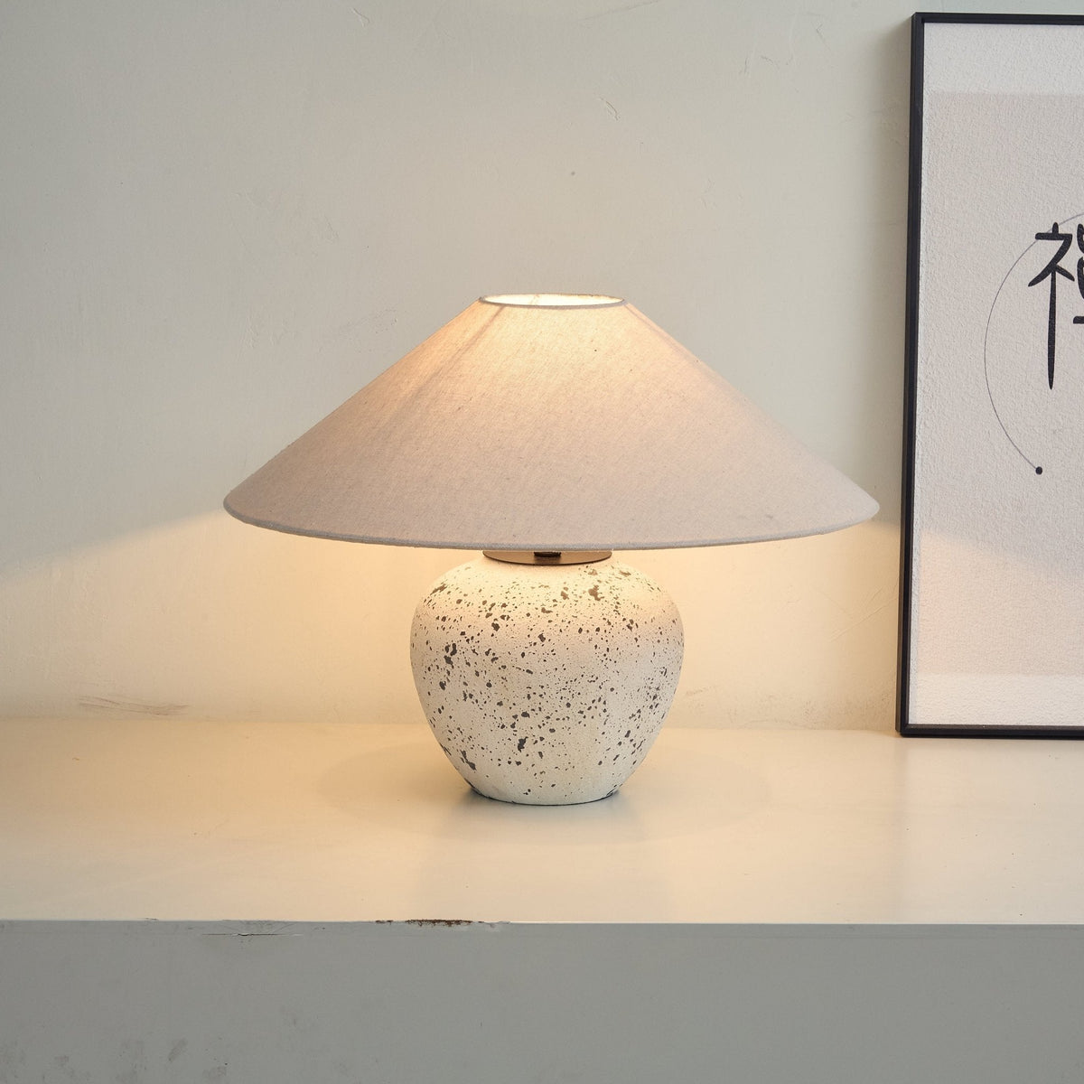 Speckled tafellamp van Keramiek