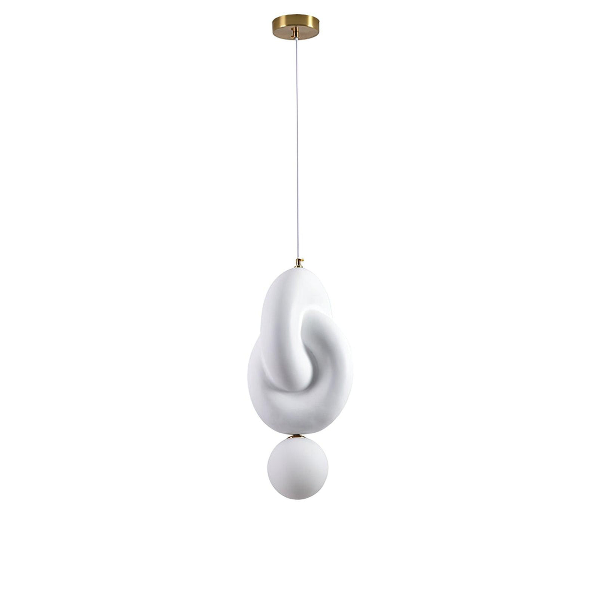 Tyev individuele creatieve hars-glas hanglamp