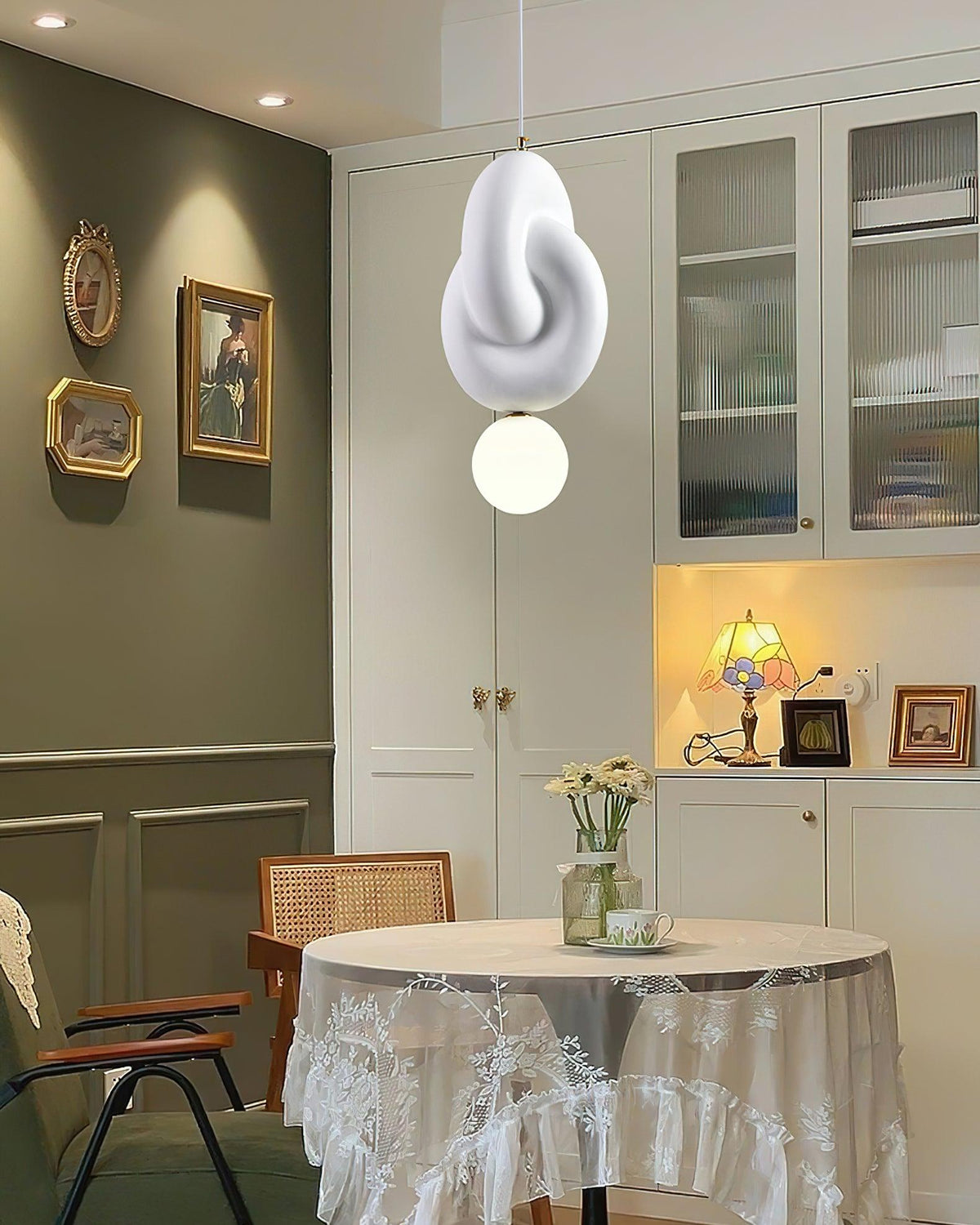 Tyev individuele creatieve hars-glas hanglamp