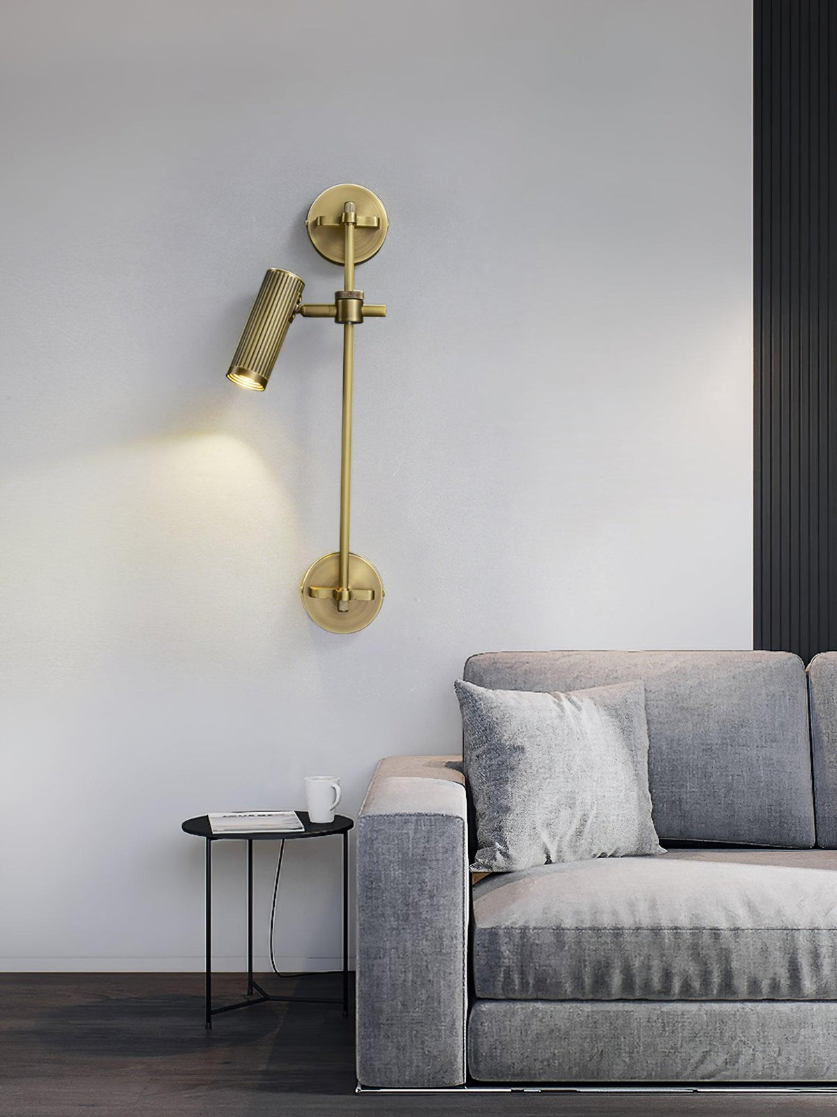 Kirixel wandlamp in messing