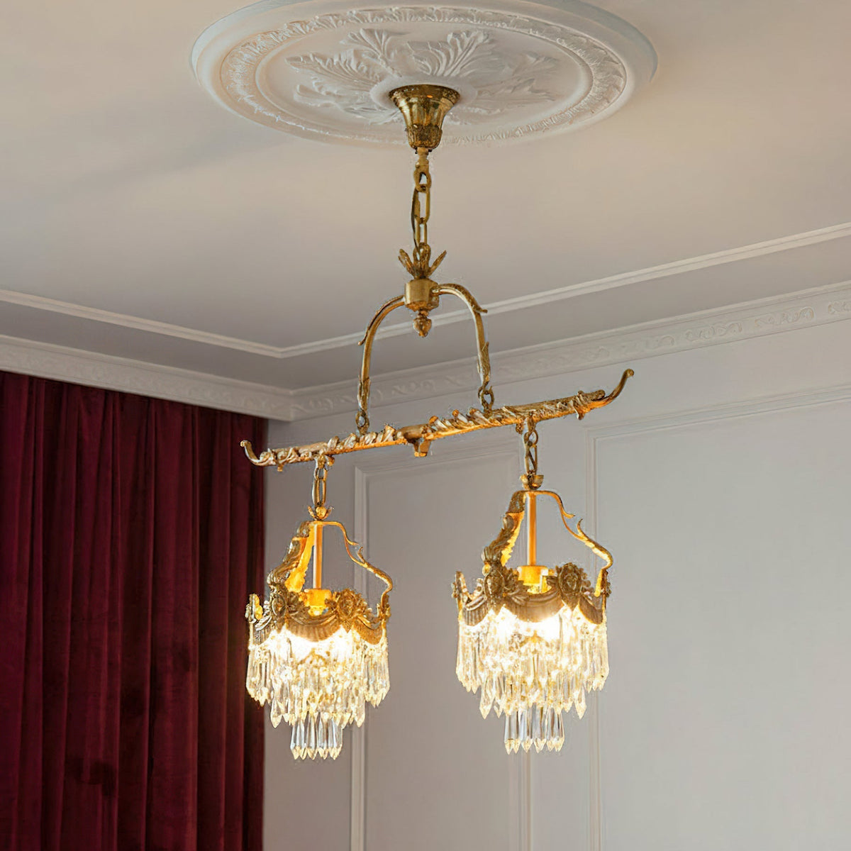 Seraphelion Stained kristal Linear hanglamp
