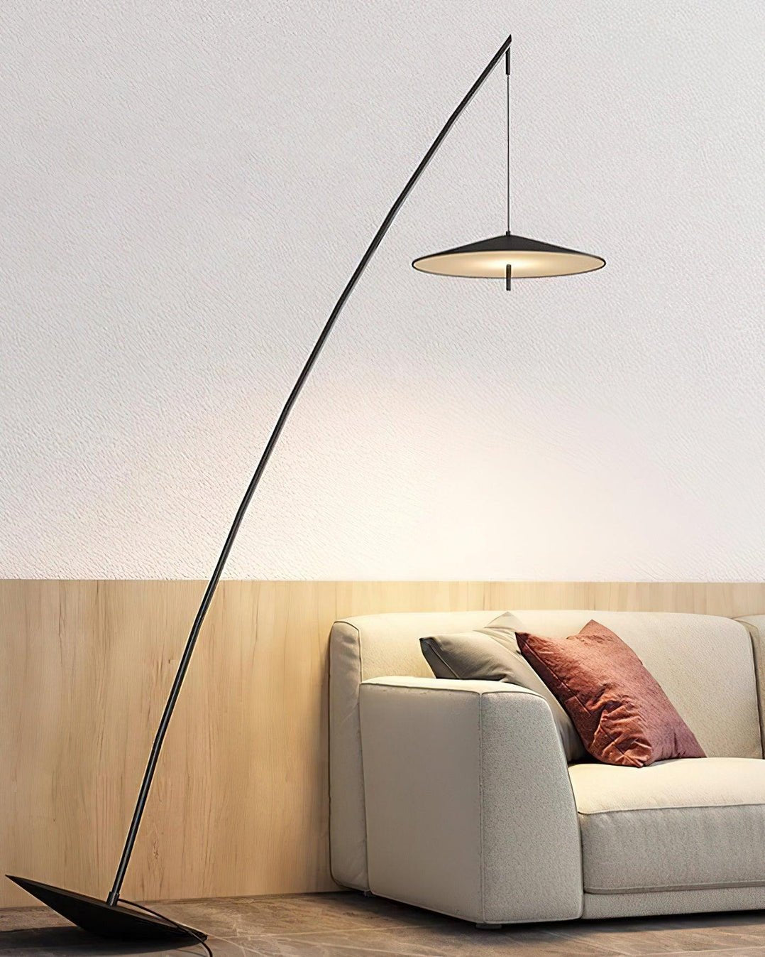Arcana Zwart Minimalistische vloerlamp