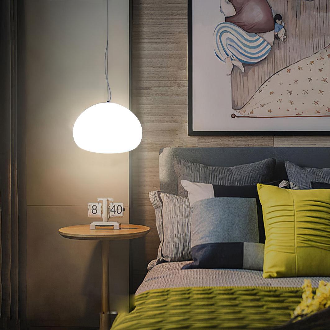 Zerina hanglamp met glazen kap