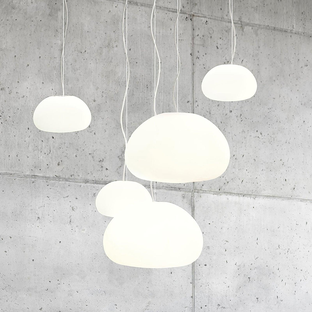 Zerina hanglamp met glazen kap