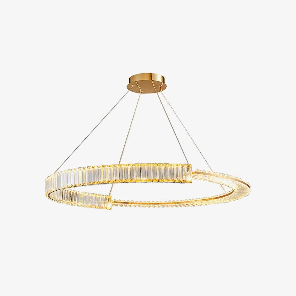 Cyrerira kroonluchter Stella LED kristalring
