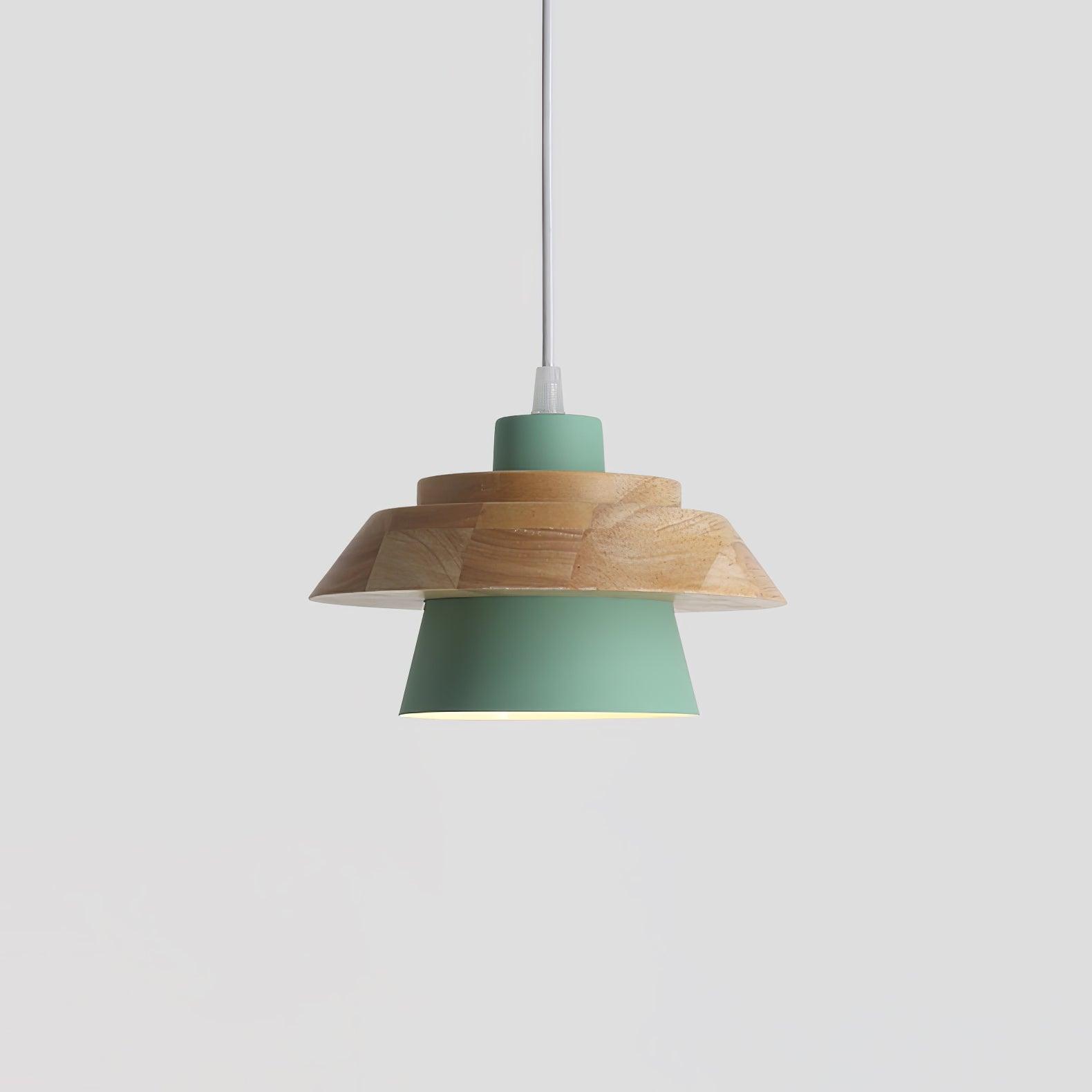 Zaid Moderne Design LED Hanglamp Metaal Hout 6 Kleur Slaapkamer/Woonkamer