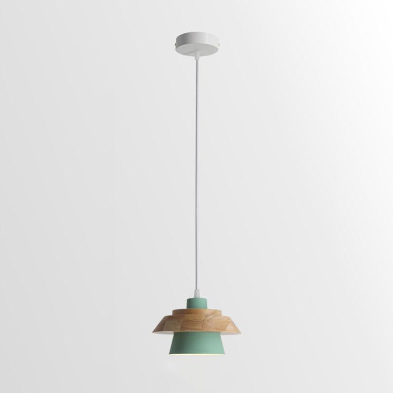 Zaid Moderne Design LED Hanglamp Metaal Hout 6 Kleur Slaapkamer/Woonkamer