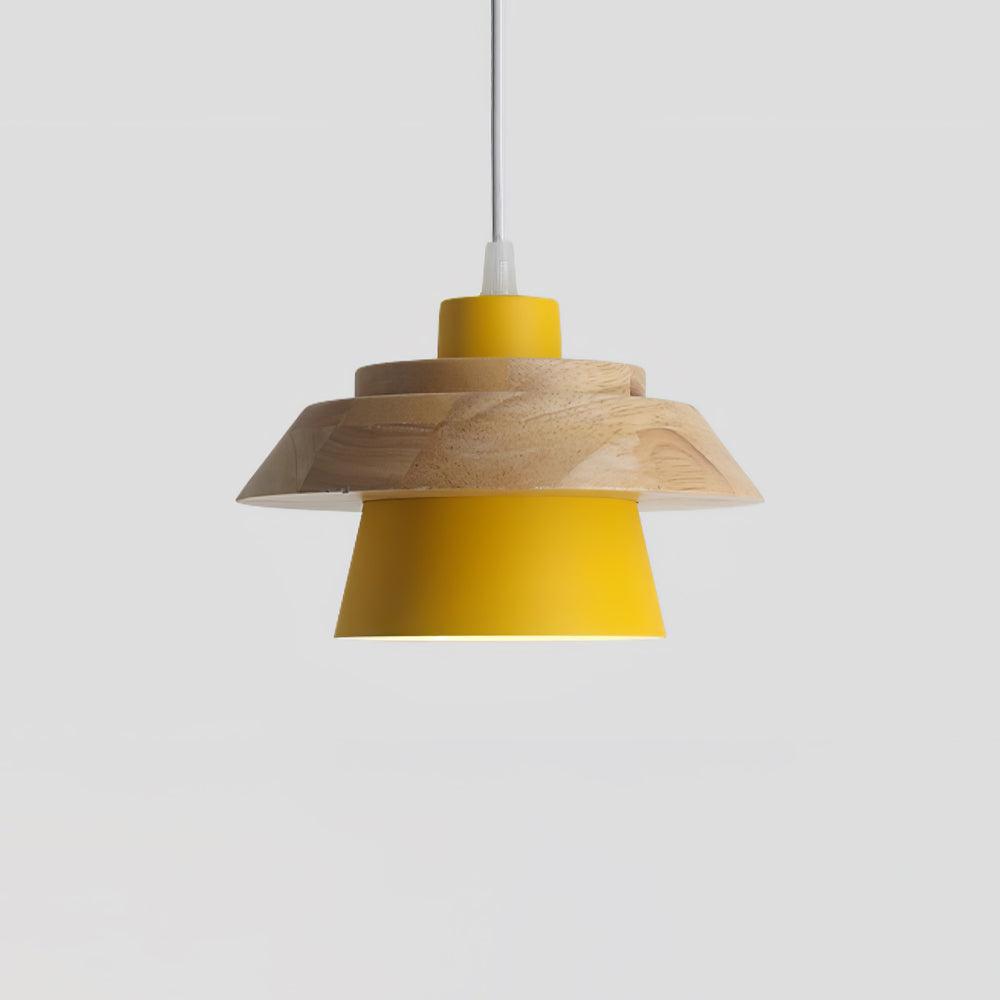 Zaid Moderne Design LED Hanglamp Metaal Hout 6 Kleur Slaapkamer/Woonkamer