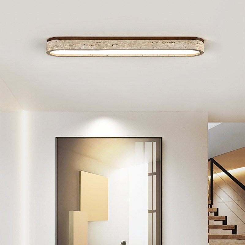 Kirbe Geel travertin Lineaire plafondlamp