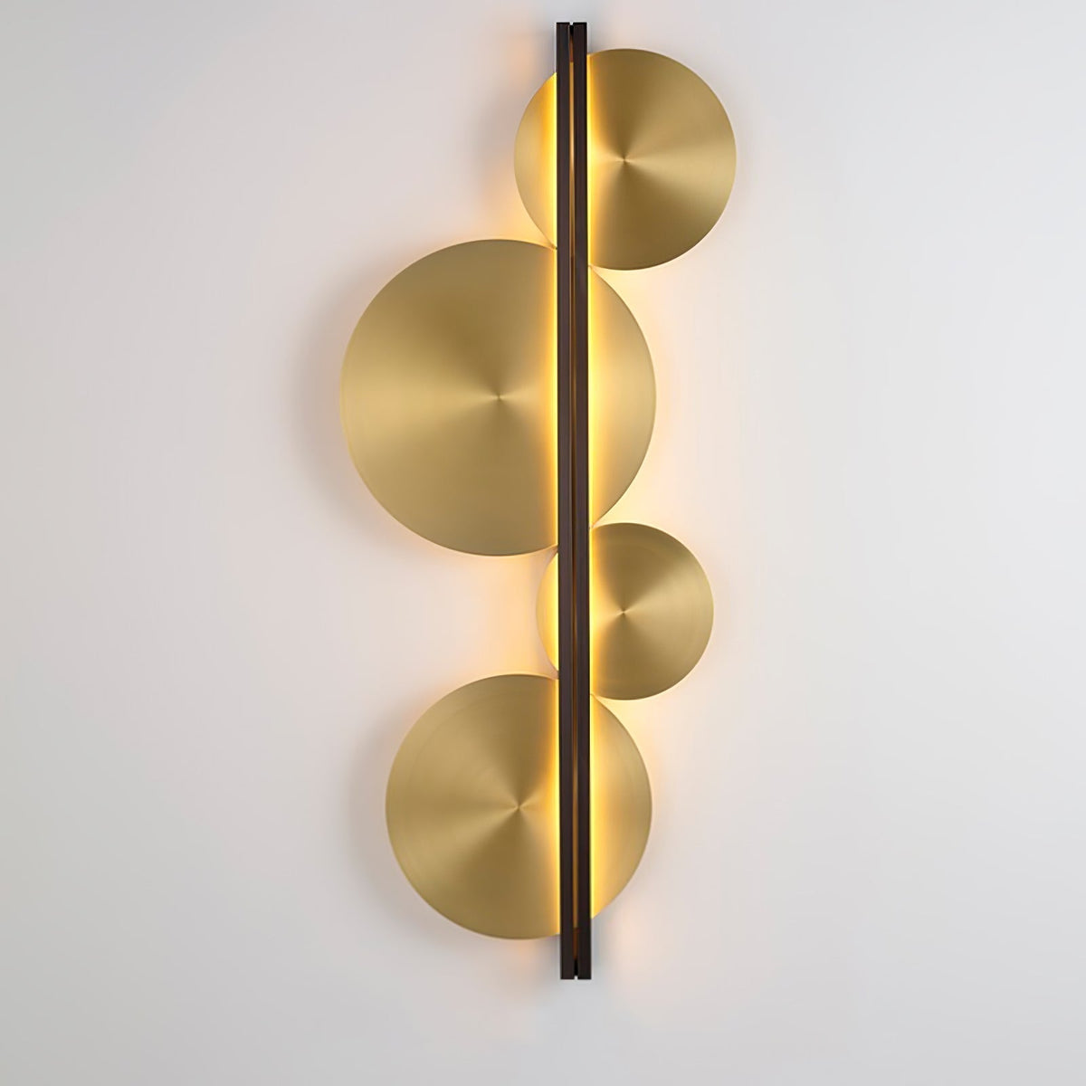 Oriivise wandlamp Goud Cirkelvormige Sculpturale