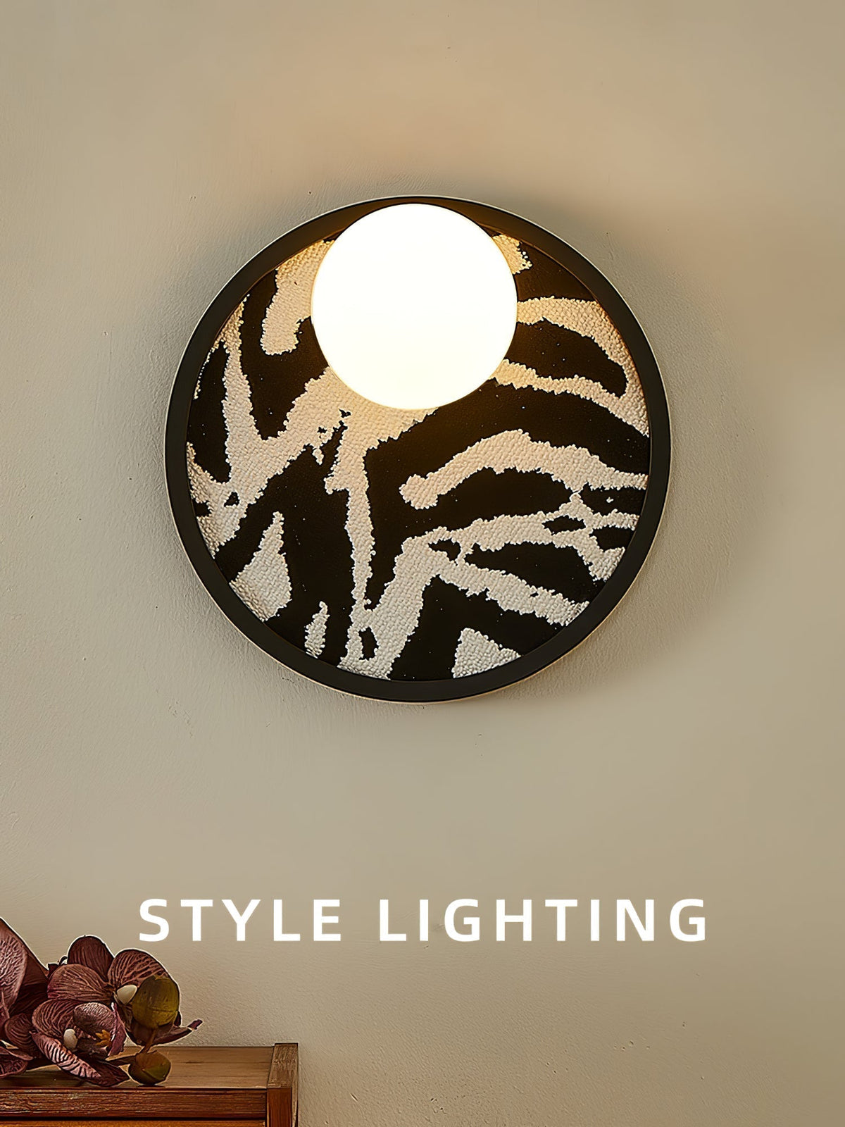 Sytala Premium Noordse kunst Orbit-vezel wandlamp