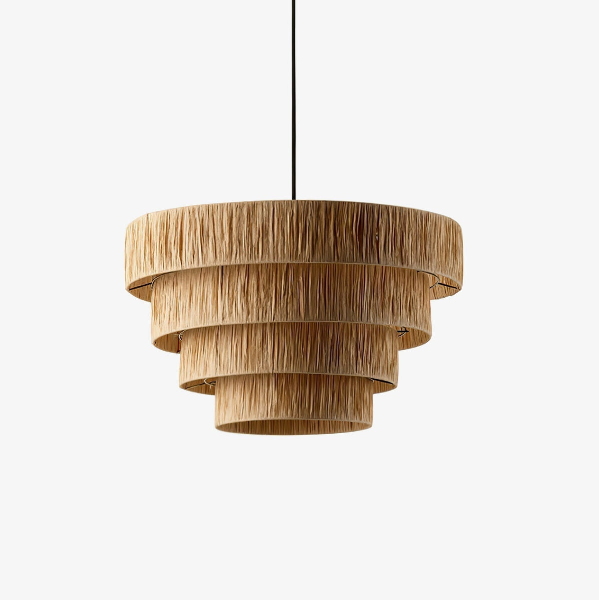 Thyra hanglamp van riet in traditionele retro-stijl