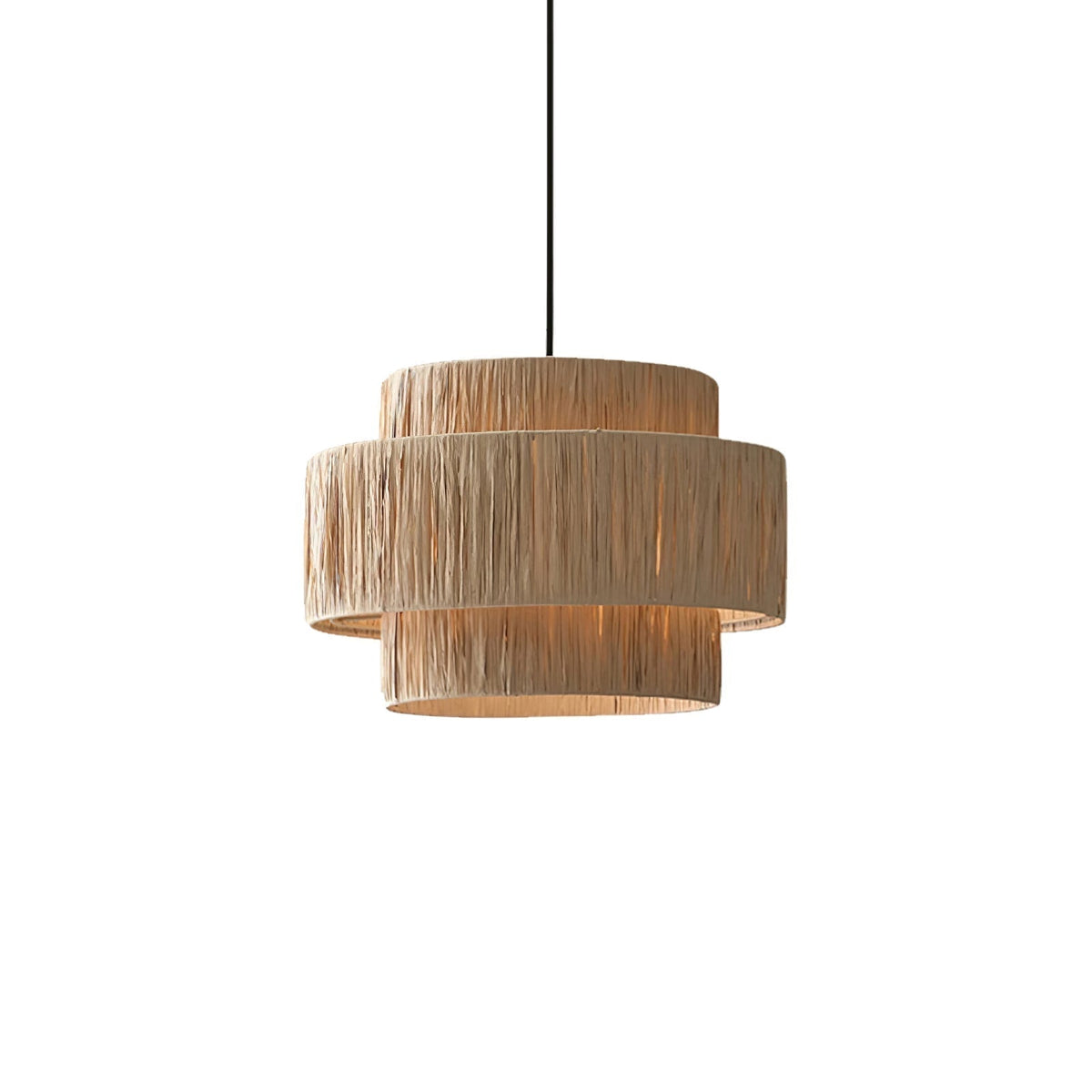 Thyra hanglamp van riet in traditionele retro-stijl
