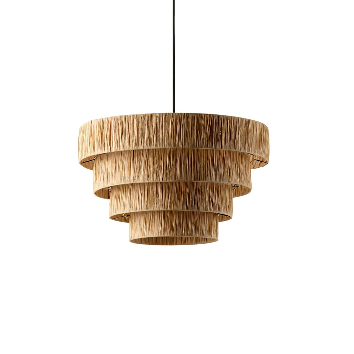 Thyra hanglamp van riet in traditionele retro-stijl