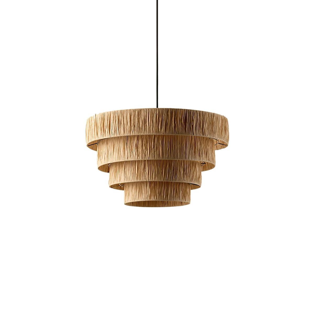 Thyra hanglamp van riet in traditionele retro-stijl
